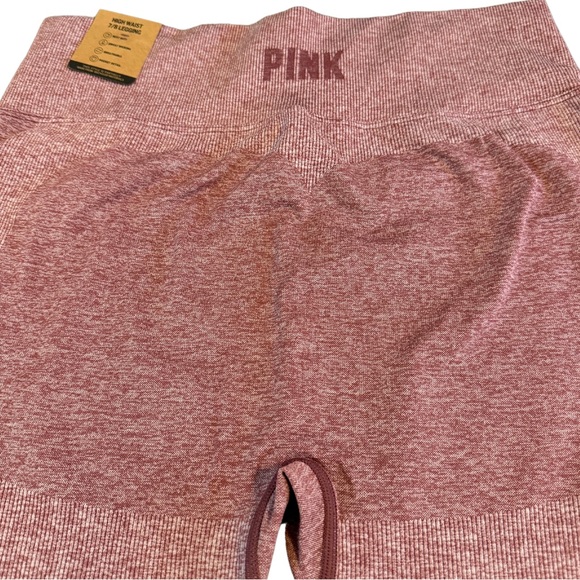 Victoria’s Secret Pink Active High-Waist Leggings XL VS-Short Maroon Shade NWT - Picture 5 of 15